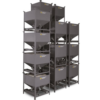 Stackable Storage Bins and Hoppers