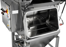 Bag Break Station Hopper with Electro Polished Stainless Steel Construction