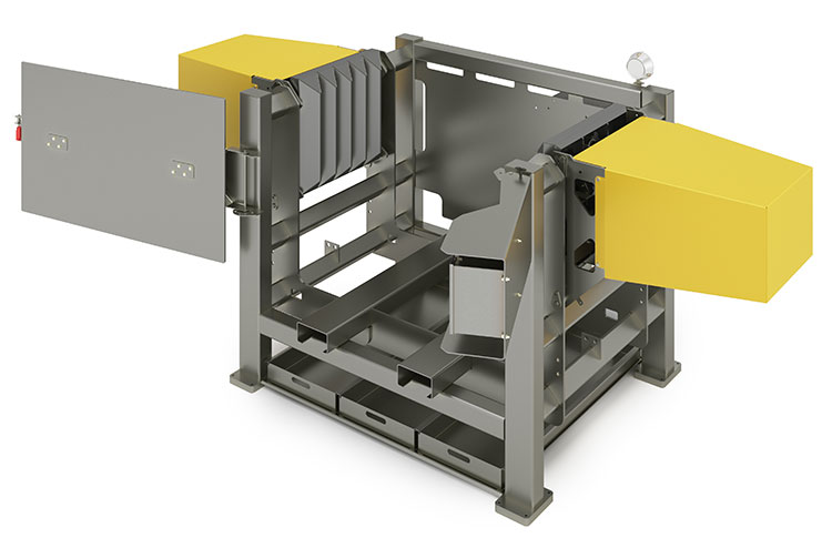 Bulk Bag Conditioner with Fixed Position Rams