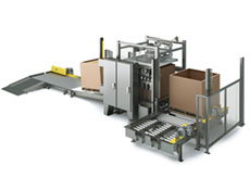 Bulk Container Filler with Roller Conveyor