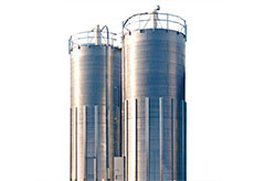 Skirted Corrugated Silos