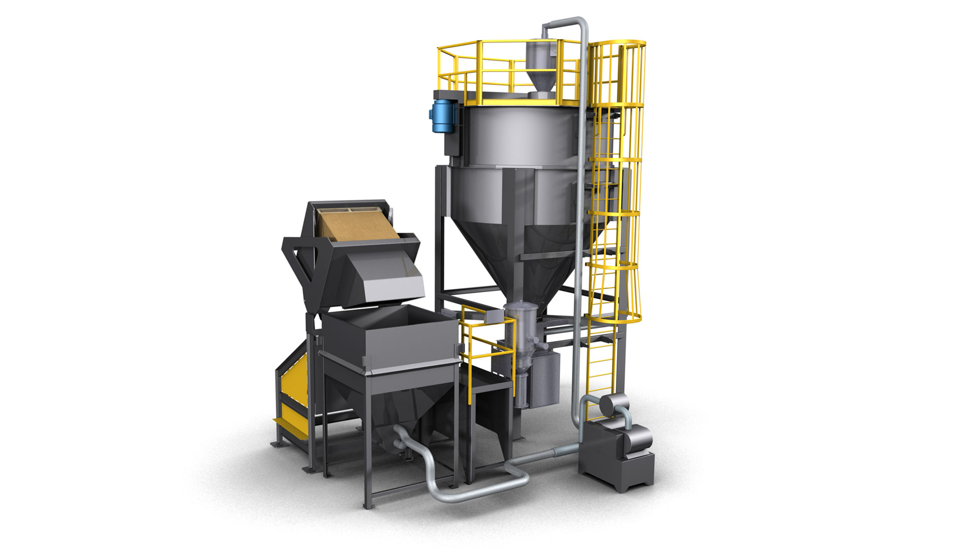 Jumbo Top Load Dry Bulk Material Mixer National Bulk Equipment