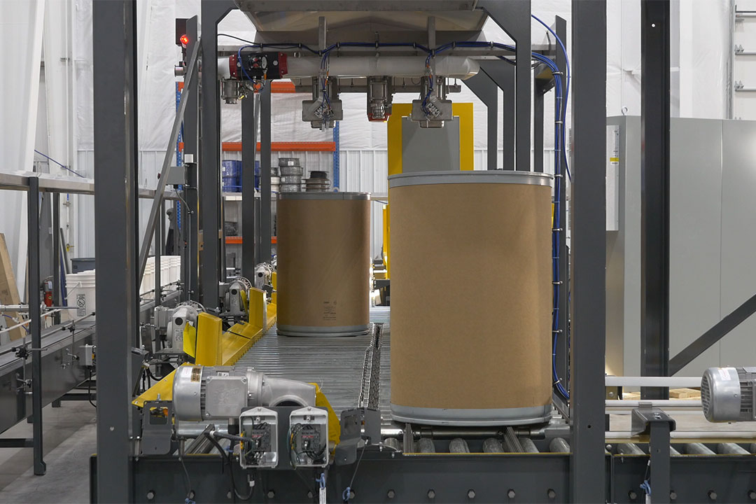 Multi-Lane Liquid Drum Filling System
