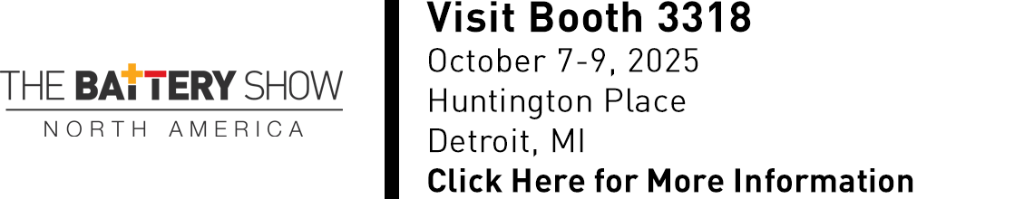 Visit National Bulk Equipment at The Battery Show