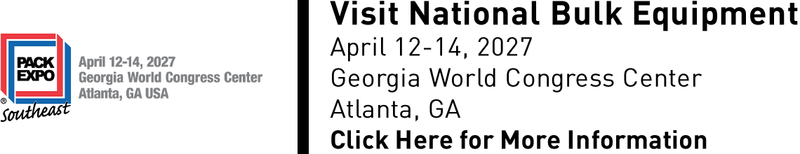 Visit National Bulk Equipment at Pack Expo Southeast